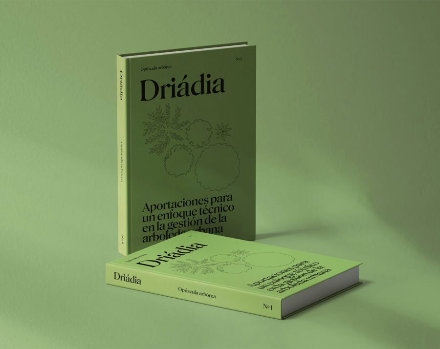 Driádia. Diseño editorial sostenible. Ejemplo de diseño gráfico profesional en Málaga.