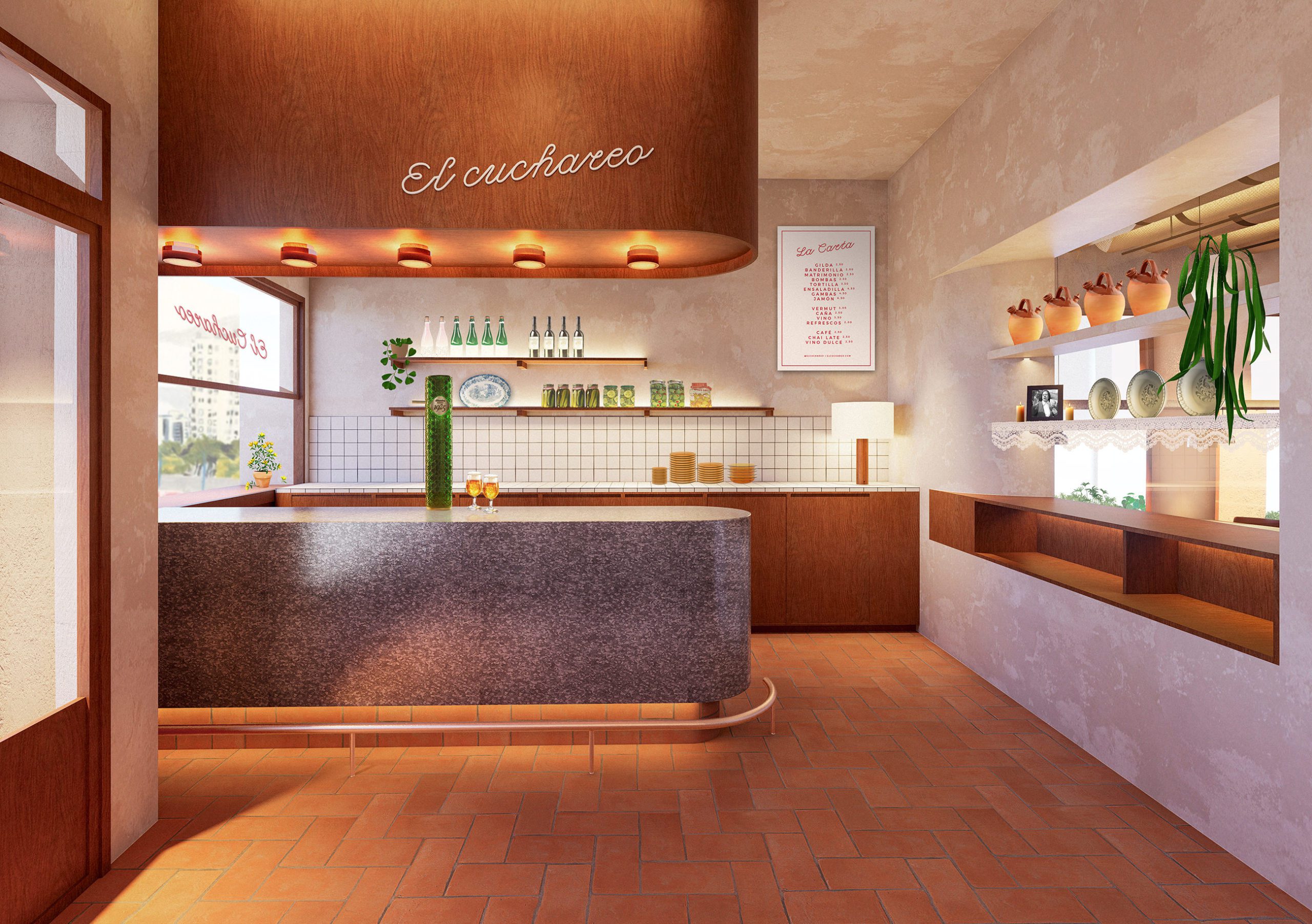 Cuchareo. interiorismo para un restaurante leblume