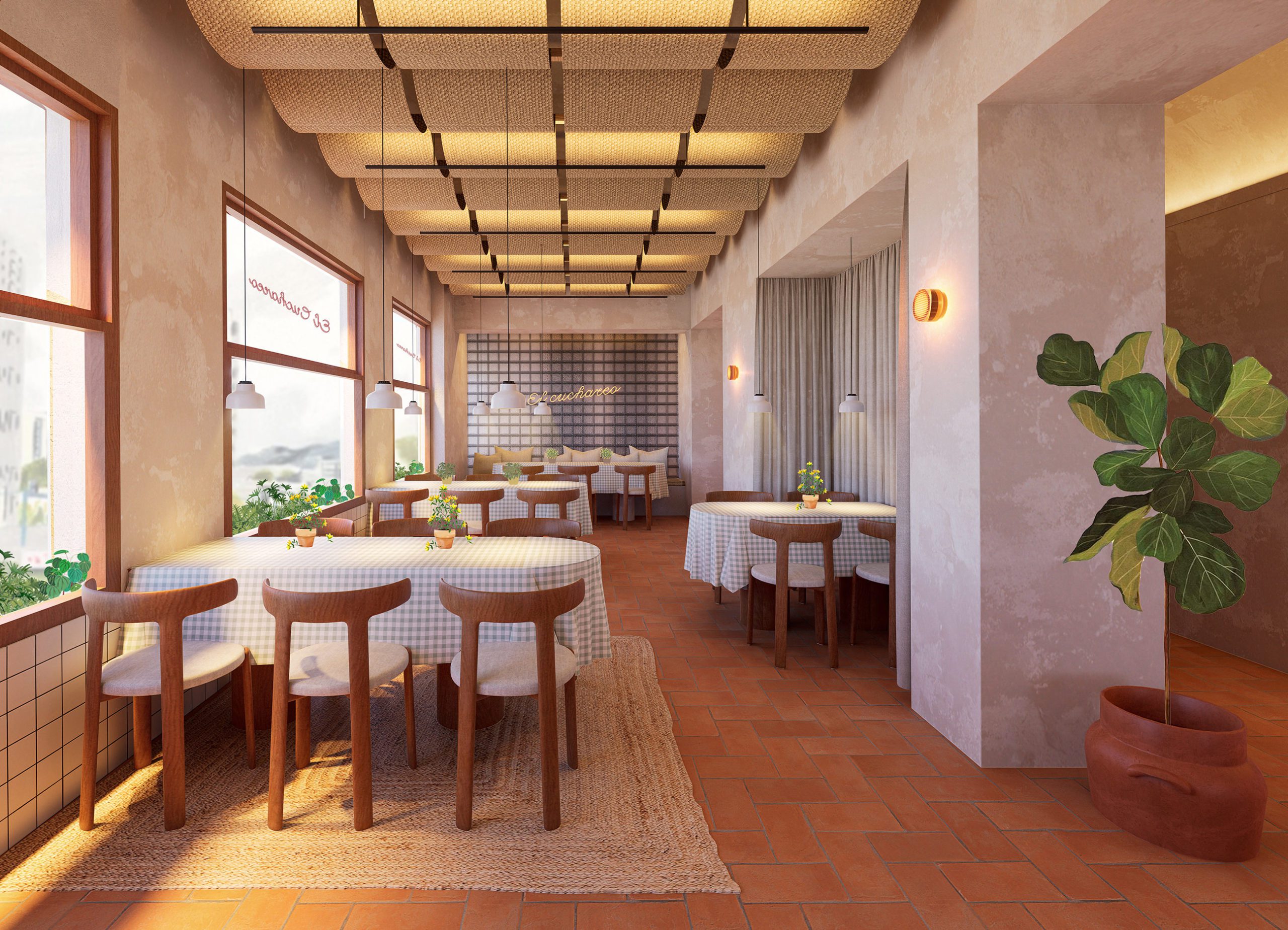 Cuchareo. interiorismo para un restaurante leblume